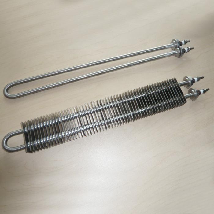 Customizable square fin electric heating element 304 stainless steel heating tube