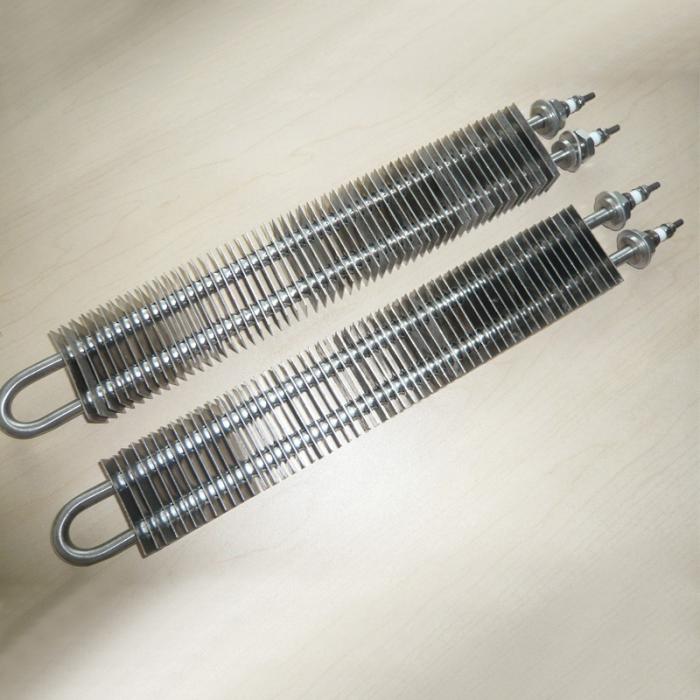 Customizable square fin electric heating element 304 stainless steel heating tube