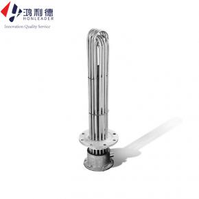 Immersion heaters for heat transfer oil heater boilers