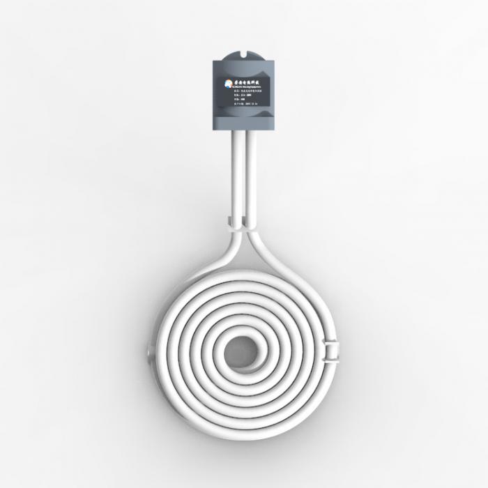 Round-shaped Teflon/PTFE immersion heater